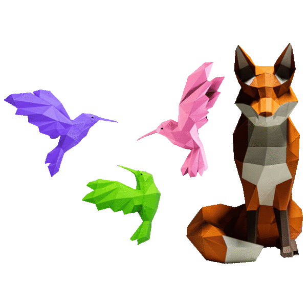 2-Pack: PaperCraft World 3D Puzzle DIY Kits