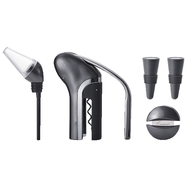 Rabbit 5-Piece Wine Opener & Aerator Set
