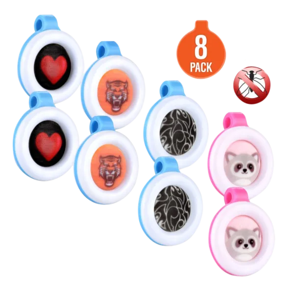 8-Pack: Clip On Mosquito, Bug & Insect Repellent