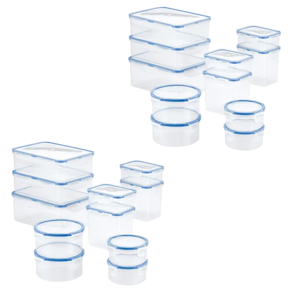 Lock n Lock Easy Essentials 44-Piece Food Storage Container Set