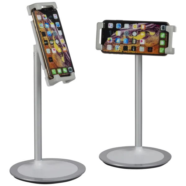 2-Pack: Saiji Adjustable Height Phone & Tablet Holder Stand with 360° Rotation