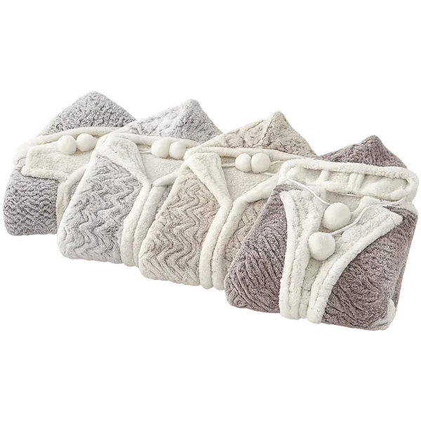 2-Pack: Chic Home Snuggle Hoodie Wearable Blanket