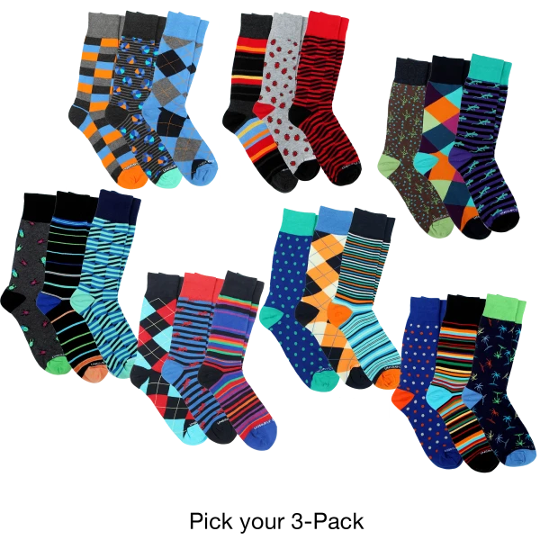 3-Pack Unsimply Stitched Socks