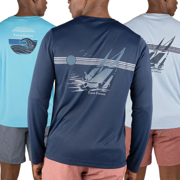 3-Pack: Tailor Vintage UPF 50+ Sun Shirts