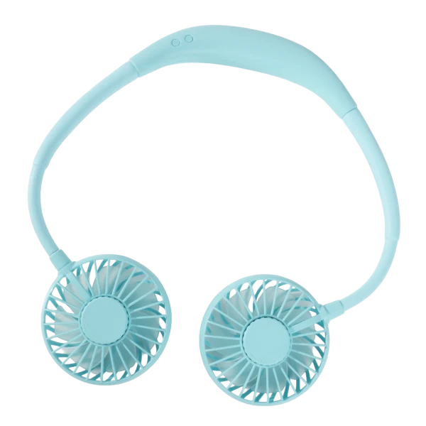 2-Pack: Hands Free Portable Neck Fans with LED Lights