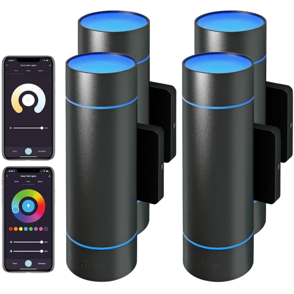 4-Pack: Atomi Smart WiFi LED Sconce Lights