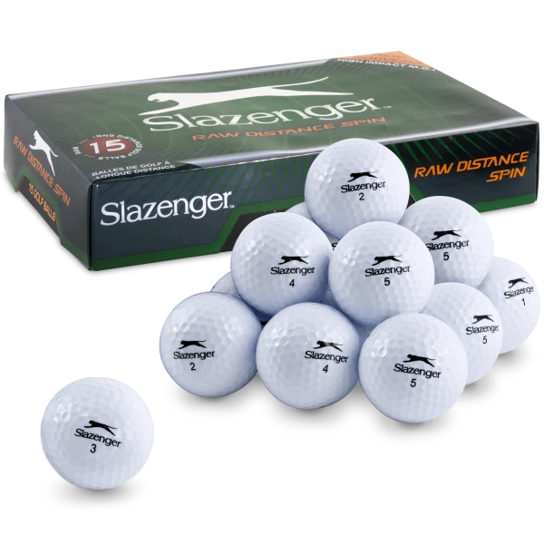 Slazenger Raw Distance Spin Golf Ball 15-Pack