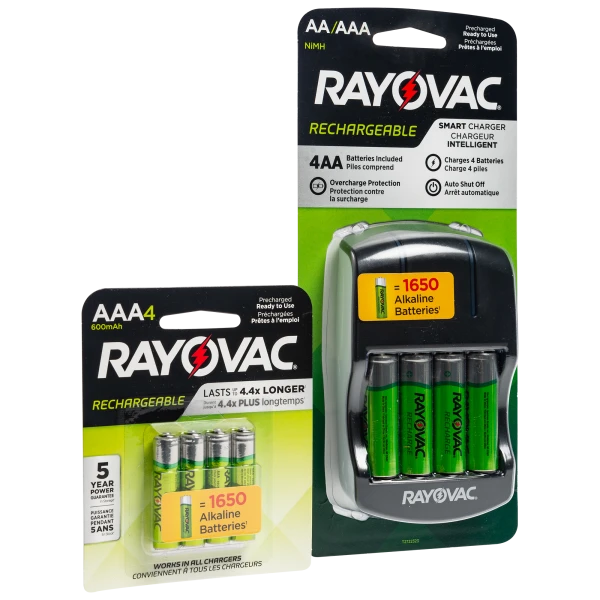 Rayovac Rechargeable Battery Set (4 AA, 4 AAA, Charge Station)