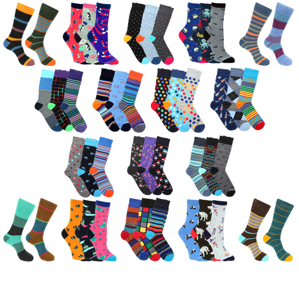 Unsimply Stitched 3-Pack: Men's/Women's Dress Socks or 2-Pack: Men's Boot Socks