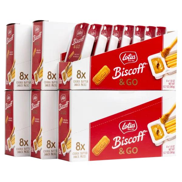48-Pack: Lotus Biscoff & GO Cookie Butter Snack Packs