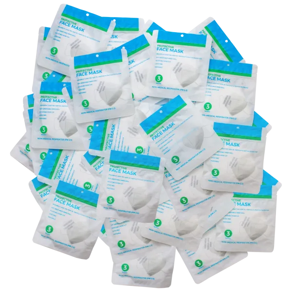 120-Pack: LifeToGo KN95 Disposable Non-Medical Respirator Face Masks