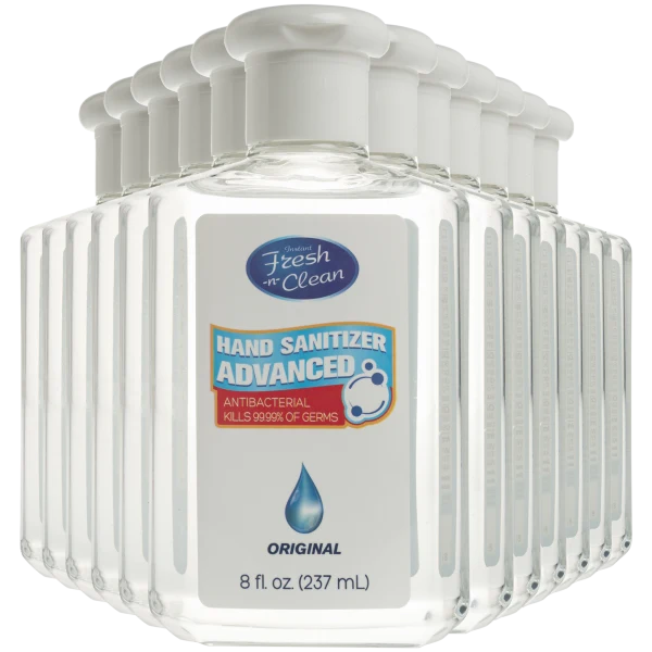 12-Pack Fresh n Clean Sanitizer 8oz Bottles (96oz)