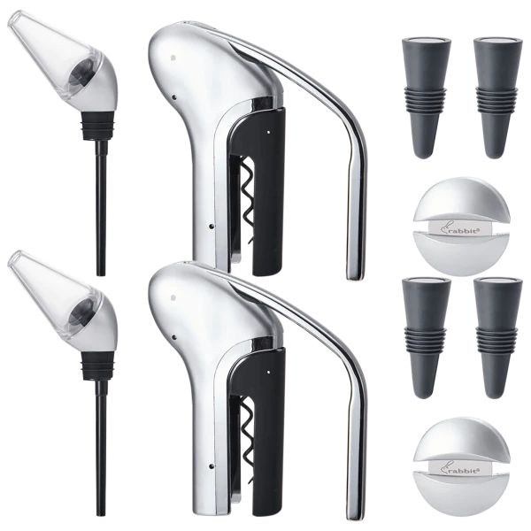 2-Pack: Rabbit 5-Piece Wine Opener & Aerator Set