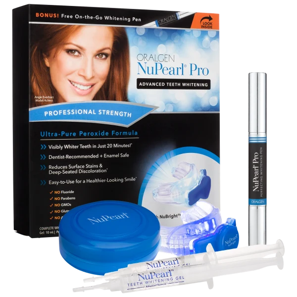 NuPearl Advanced Teeth Whitening System For Sensitive Teeth With Whitening Pen
