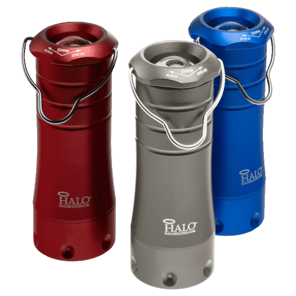 3-Pack: Halo Mini 2-in-1 LED Lantern & Flashlight