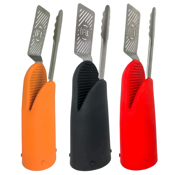 Flippin' Boss All-In-One Stainless Spatula, Tong & Heat Resistant Silicone Glove