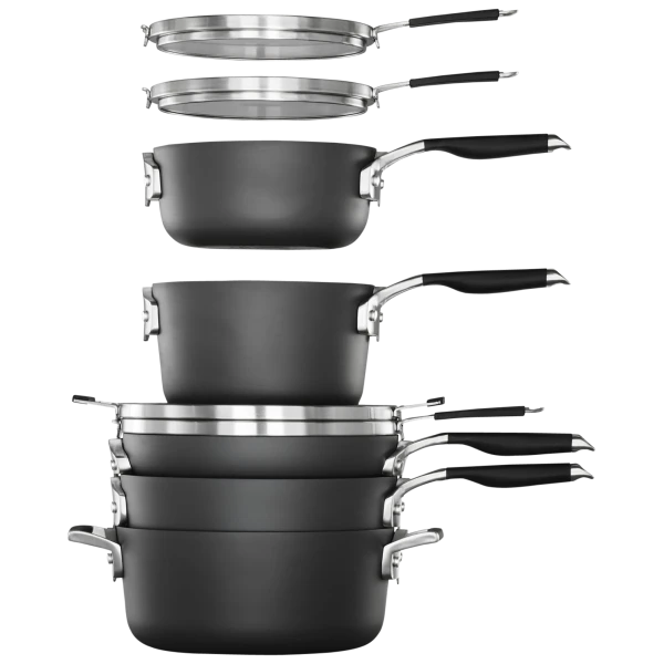 Calphalon Premier Space Saving Hard Anodized Nonstick 10-Piece Cookware Set