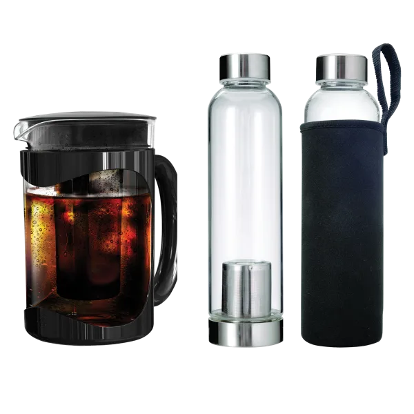 Primula Cold Brew Coffee Maker with 2 Travel Brewers