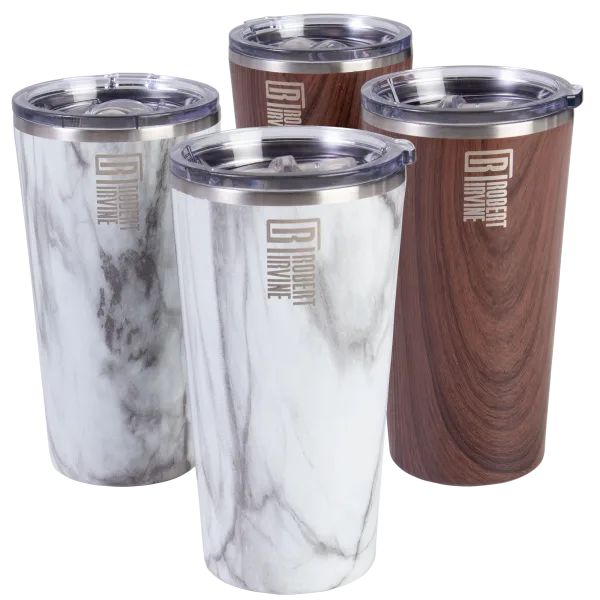 2-Pack: Robert Irvine Insulated 20oz Highball Tumblers
