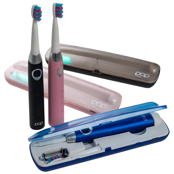Pop Sonic PRO4 Rechargeable UV Sanitizing Toothbrush with Case