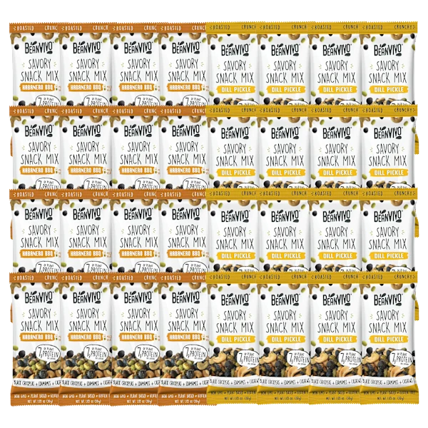 32-Pack: BeanVIVO Snack Mix Single Serving Pouches