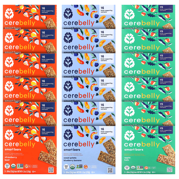 90-Pack: Cerebelly Organic Smart Snack Bars
