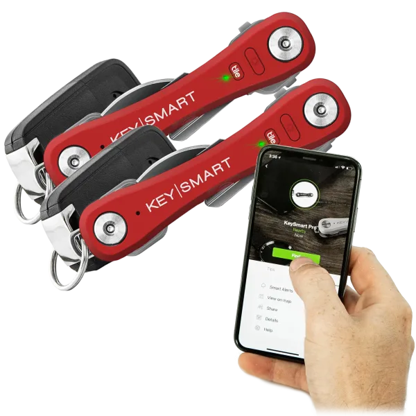 2-Pack: KeySmart PRO with Tile Smart Location