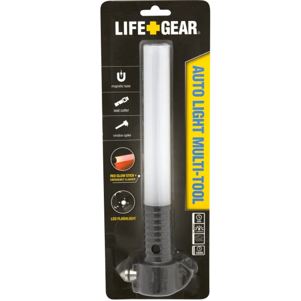 Life Gear Auto Emergency Tool LED Flashlight