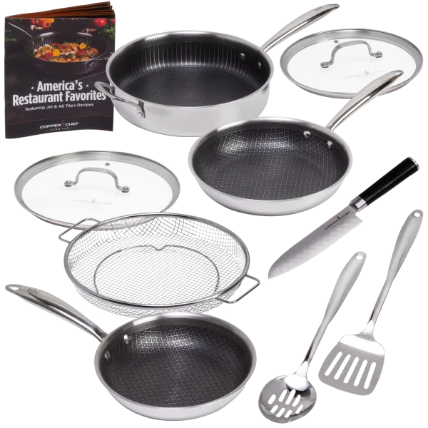 Copper Chef Nonstick Stainless Steel Cookware Set