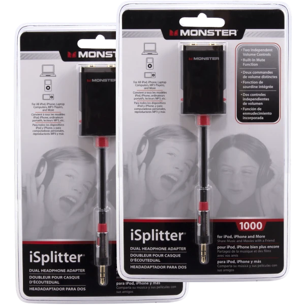 2-for-Tuesday: Monster Headphone Splitters with Volume Controls