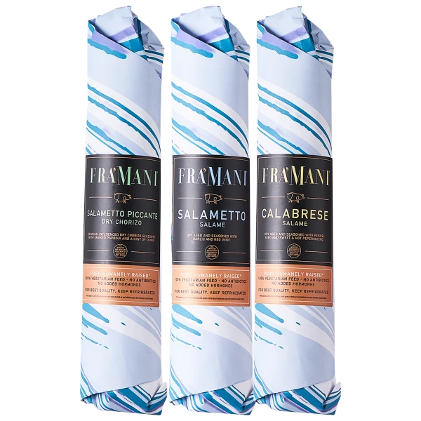 3-Pack: Fra' Mani Artisan Salame Variety (12 oz each)