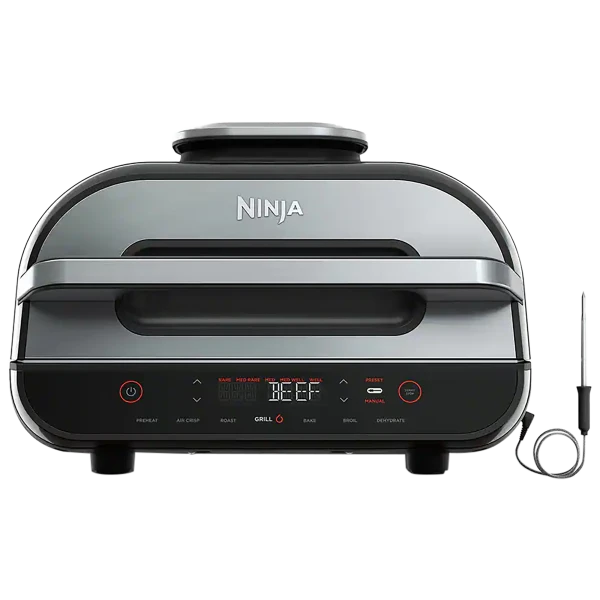 Ninja Foodi Smart XL Indoor Grill & Air Fryer with Built-In Thermometer