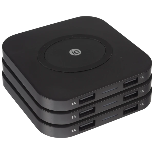 3-Pack: iEssentials 5W Wireless Charging Pad with 2 USB Ports