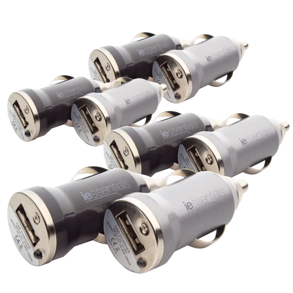 8-Pack: iEssentials Rapid USB Car Charger