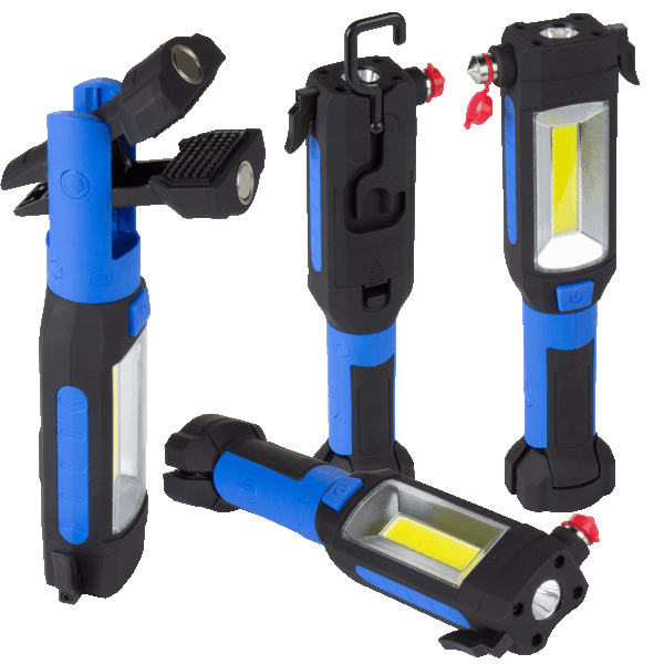 4-Pack: SecureBrite 9-in-1 Emergency Auto Tool with Flashlight