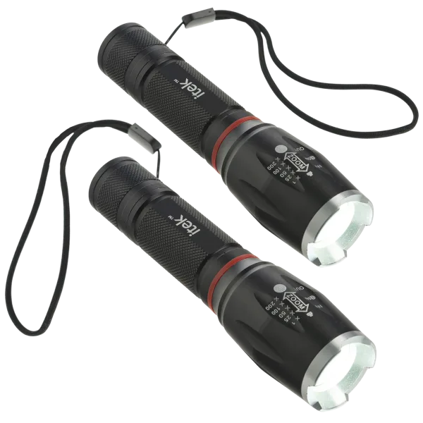 2-Pack ITEK Tactical LED Flashlight & Worklights