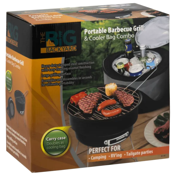 The Big Backyard Portable Barbecue Grill & Cooler Bag