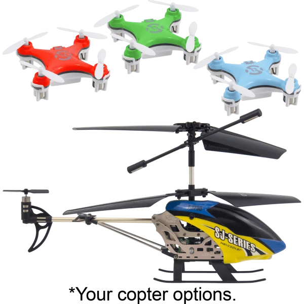 SJ230 Mid-Size Helicopter or Cheerson CX-10 Quadcopter