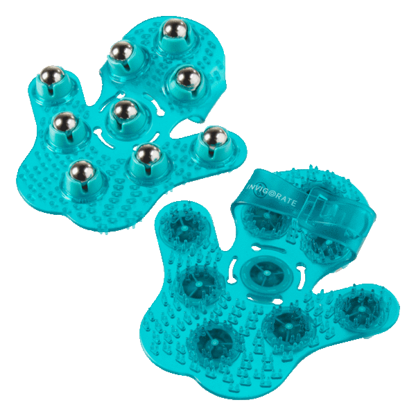 2-Pack: Invigorate Rolling Massage Gloves