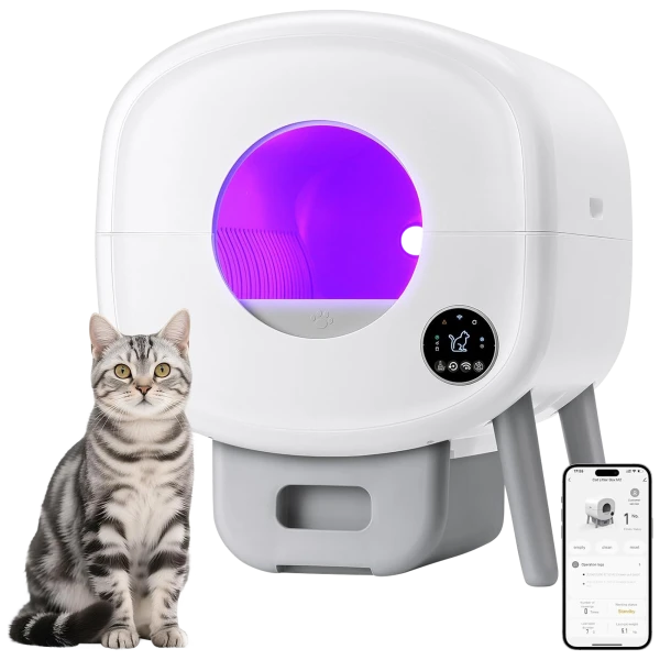 Self Cleaning Litter Box with App Control