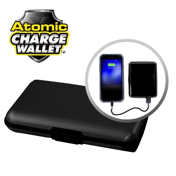 ASOTV Atomic 2500 mAh Charge Wallet with RFID Protection