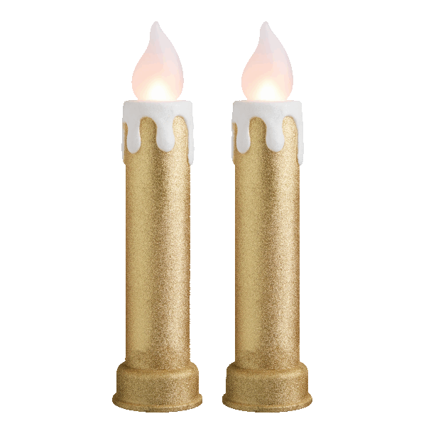 2-Pack: Mr. Christmas Indoor/Outdoor 2-Foot Blow Mold Candles
