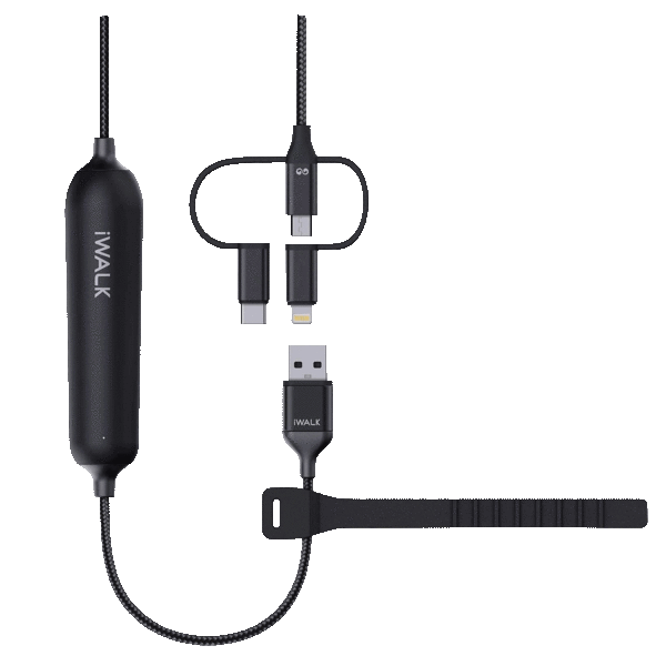 2-Pack: iWalk Powerline 3200mah Power Bank Charging Cord