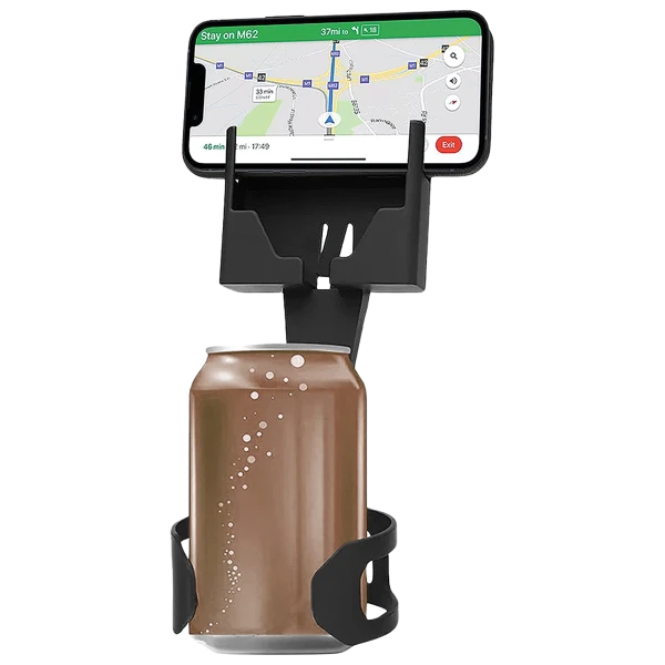 Titan Adjustable 2 In 1 Phone Mount And Cup Holder