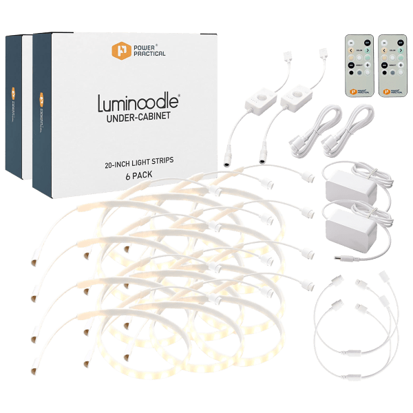 12-Pack: Power Practical Under Cabinet Lighting