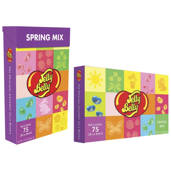 2-Pack: Jelly Belly Jumbo Spring Mix Boxes (150 Bags!)