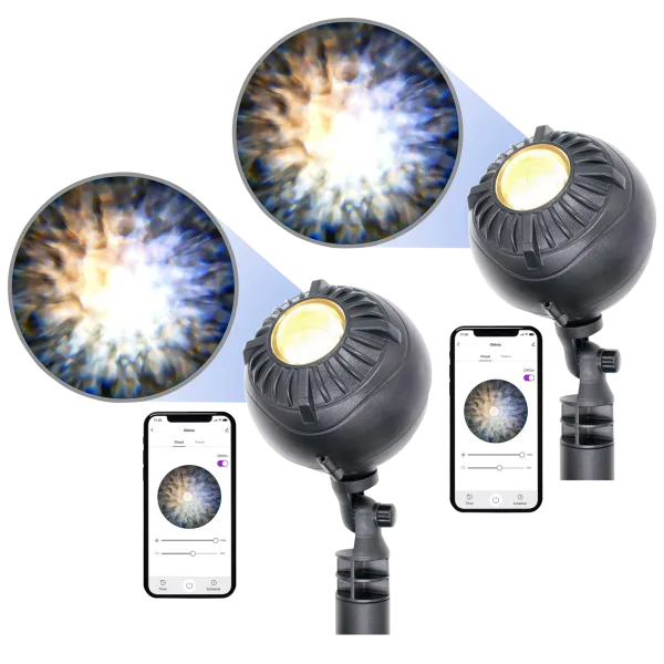 2-Pack: BlissLights Oblivia Outdoor Nebula Cloud Projector