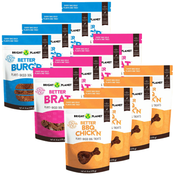 12-Pack: Bright Planet Plant-Based Dog Treats