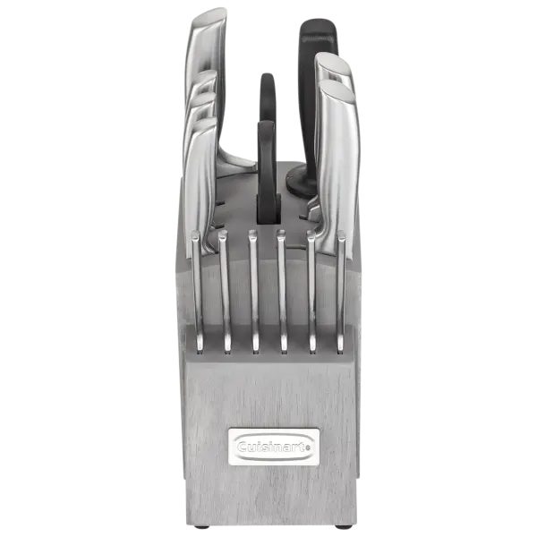 Cuisinart 15-Piece Stainless Steel Knife Set with Grey Block