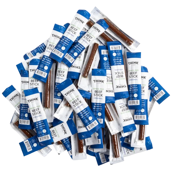 60-Pack: Think Jerky Original Grass-Fed Beef Sticks